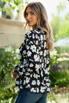 Fleur with Flair Ruffle Sleeve Blouse