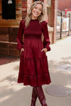 Starlit Elegance Black Tiered Dress