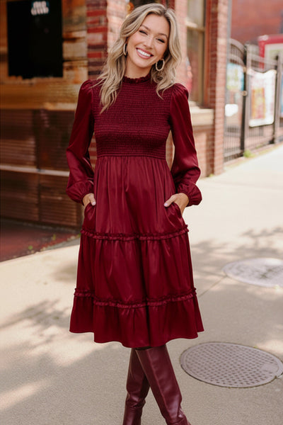 Starlit Elegance Black Tiered Dress