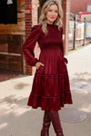 Starlit Elegance Black Tiered Dress