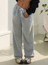 Drawstring Wide Leg Pants