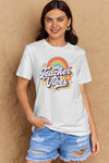 Simply Love Full Size TEACHER VIBES Graphic Cotton T-Shirt