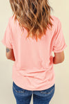 SHINE BRIGHT Round Neck Short Sleeve T-Shirt