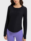 Millennia Round Neck Long Sleeve Sport Top