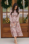 Bloom and Twirl Satin Floral Dress