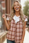 Pretty in Plaid Quilted Puffer Vest