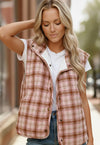 Pretty in Plaid Quilted Puffer Vest