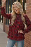 Wildwood Check Red Smock