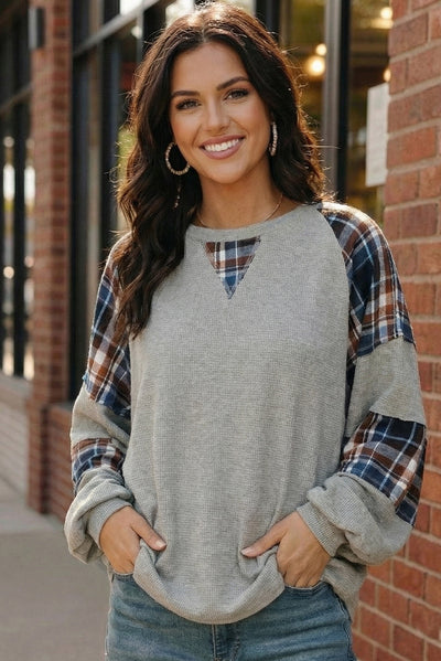 Plaid & Chill Thermal Knit