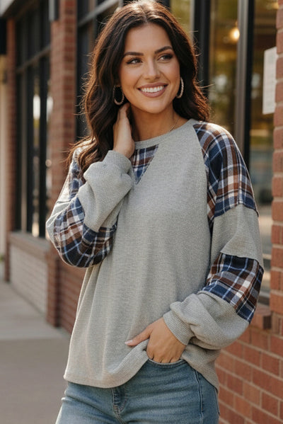 Plaid & Chill Thermal Knit