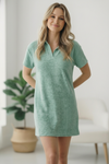 Got Green Light Textured Lounge Dress