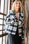 Checkmate Chic Faux Fur Coat