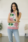 Sugarplum Argyle Sweater Vest