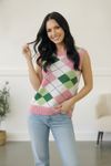 Sugarplum Argyle Sweater Vest