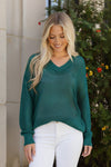 Holiday Shimmers Green Sequins Sweater