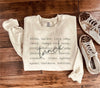 Track Words Sweatshirt in Two Colors _ RTS