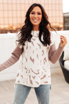 Abstract Animal Print Sweater