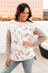 Abstract Animal Print Sweater