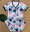 PREORDER: Short Sleeve Pajama Set with Capris in Assorted Prints