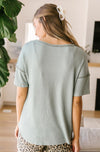 sage green short sleeved top, modest clothing, plus sized modest clothing, modest clothes