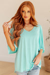 Cali Blouse in Neon Blue