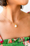 Center of the World Pearl Pendant Necklace