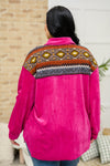 Cozy Cabin Days Sweater in Magenta