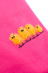 PREORDER: Embroidered Fringe Chicks Sweatshirt in Pink