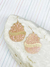 PREORDER: Blooming Floral Happy Easter Egg Dangle Earrings in Two Colors