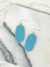 PREORDER: Metal Acrylic Quatrefoil Dangle Earrings in Two Colors