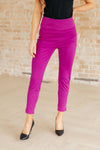 Magic Ankle Crop Skinny Pants in Spring Magenta