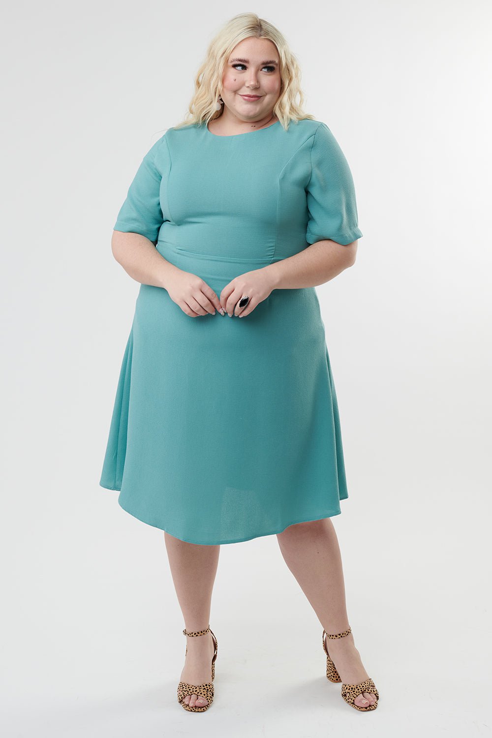Fitted A-line Dress – Modest Pop